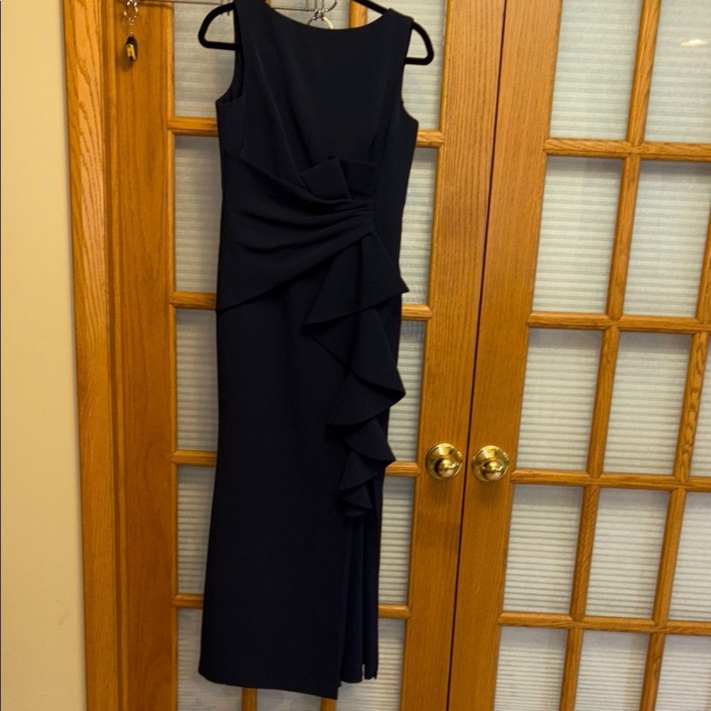 EUC Eliza J Blue Asymmetrical Cocktail Dress